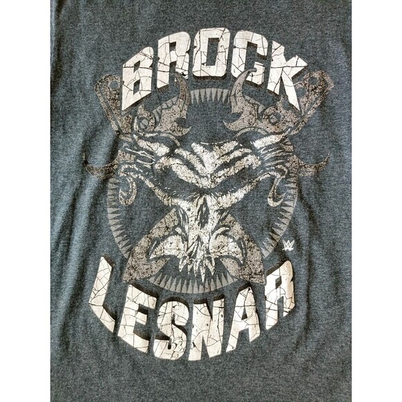 WWE Brock Lesnar T-Shirt Men's Medium Gray Short Sleeve - Picture 2 of 6